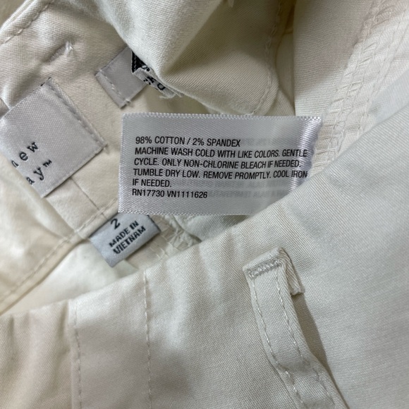🆕 a new day Women's High-Rise Tapered Ankle Chino Pants Off White Var Sizes NWT - Picture 12 of 12